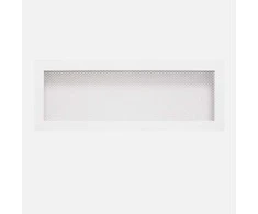 Grotelės židiniui HEARTH, baltos, 170 x 490 mm