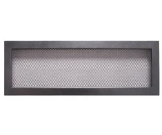 Kamīna režģis Hearth x 49 cm x 17 cm, tērauds, sudraba krās./melna krās.