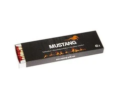 Kamīna sērkociņi, melna krās. Mustang 10965, 20 cm, 45 gab.