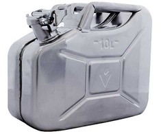 Valpro DK06, metalinis, 10 l, sidabrinės spalvos kanistras degalams