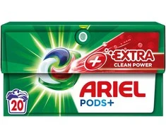 Skalbimo kapsulės Ariel Extra Clean, 20vnt