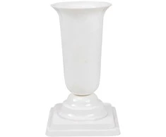 FORM PLASTIC Vaza Dama D13cm/H26.7cm balta
