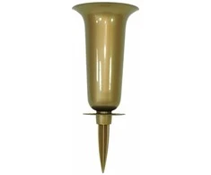 FORM PLASTIC Vaza Dama įsmeigiama į žemę D13cm/H32.7cm aukso spalvos