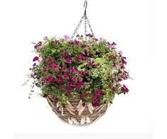 Pakabinamas gėlių vazonas Garden Center 30846, medinis, rudos spalvos.