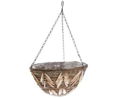 Pakabinamas gėlių vazonas Garden Center 30846, medinis, rudos spalvos.