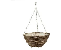 Karināmais puķu pods Garden Center NHB3112, koks/dabiskās šķiedras, brūna krās.