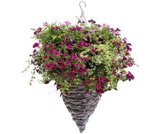 Karināmais puķu pods Garden Center NHBN412, koks/dabiskās šķiedras, brūna krās.