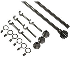 Domoletti DOUBLE CURTAIN RAIL SET 180CM D16