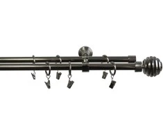 Domoletti DOUBLE CURTAIN RAIL SET 240CM D16