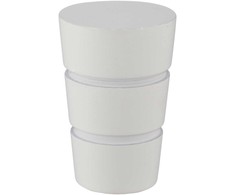 Karnizo antgalis DOMOLETTI WALEC BASIC, baltas, Ø19 mm