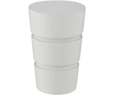Karnizo antgalis DOMOLETTI WALEC BASIC, baltas, Ø19 mm