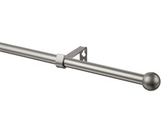 Domoletti CURTAIN ROD SET MAT CHROME 200MM D16