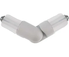 Kampinė jungtis DOMOLETTI 90180165, Ø19 mm, balta