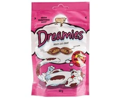 Sausas Kačių Maistas - Dreamies 60g Suaugusiųjų Jautiena