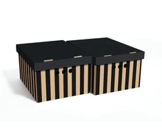 Domoletti FOLDABLE CARTON BOXSET A4 2PCS DOTS