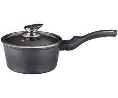 Puodas DOMOLETTI Pilkas METALLIC, 18 cm, 1,6 l