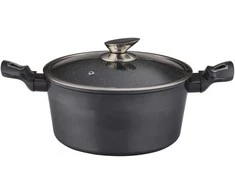 Puodas DOMOLETTI Pilkas METALLIC, 24 cm, 4,4 l