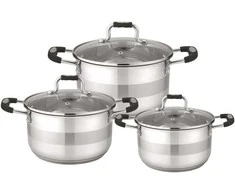 Domoletti 6PCS STAINLESS STEEL COOKWARE SET
