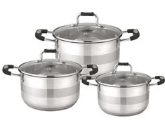 Domoletti 6PCS STAINLESS STEEL COOKWARE SET