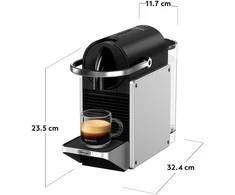Kapsulinis kavos aparatas Nespresso Pixie EN127.S, sidabro sp./juoda sp.