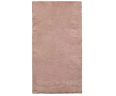Domoletti FAKE RABBIT FUR 80X150CM RECTANGLE Rožinis