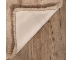 Domoletti FAKE RABBIT FUR 80X150CM RECTANGLE BEIGE