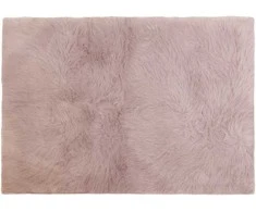 Domoletti FAKE RABBIT FUR 120X170CM RECTANGLE Rožinis