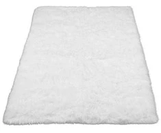 Domoletti FAKE RABBIT FUR120X170CM RECTANGLE Baltas