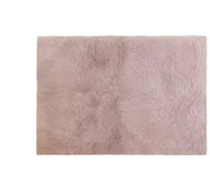 Domoletti FAKE RABBIT FUR 120X170CM RECTANGLE Rožinis