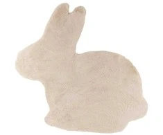 Domoletti FUR FAKE RABBIT 82X74CM Baltas RABBIT