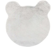 Domoletti FUR FAKE RABBIT 60X60CM MICKEY Pilkas