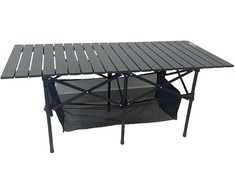 Kempingo stalas Outliner Kempingas, juodas, 120 cm x 55 cm x 50 cm