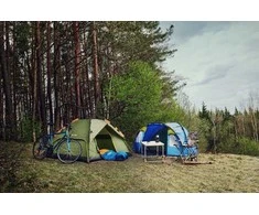 Kempingo stalas Outliner NHT7008, baltas/sidabrinis, 120 cm x 60 cm x 40 - 70 cm