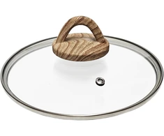 Ketler Keptuvės dangtis 20 cm su medžio imitacijos rankena