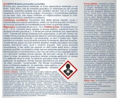Ķīmiska viela pret kaitēkļiem Bros 5904517224834/ 054, 100 g