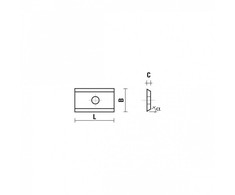 Klein HW reversinis peilis KCR08, 12 × 7,5 × 1,5 mm