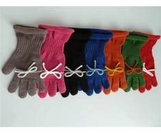 Knitas PIRŠTINĖS VIENGUBOS PRAILGINTAIS RIEŠAIS 652 DYD 5-7