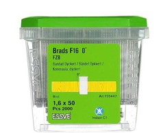 Vinys Essve F16; 1,6×50 mm; 0°; 2000 vnt.; blizgaus cinkavimo