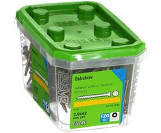 Medsraigčiai su grąžteliu grind. Lentoms ESSVE 3,9 x 42(250vnt.), vidaus darbams