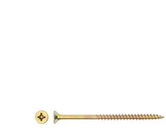 Grąžtas Haushalt Fischer CHIPBOARD SCREW 5.0X80/48 YLW ZP10PCS G2