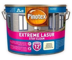 Medienos lazūra PINOTEX EXTREME LASUR, baltos sp., 10 l