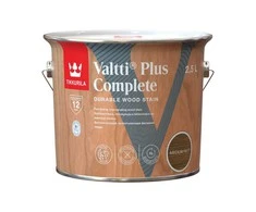 Medienos impregnantas Tikkurila Valtti Plus Complete, riešuto sp./lazdyno riešuto sp., 2.5 l
