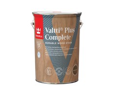 Medienos dažyvė TIKKURILA VALTTI PLUS COMPLETE, šilko matiniai, lazdyno riešuto sp., 5 l