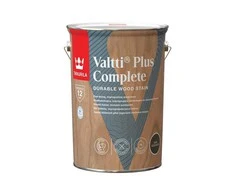 Medienos dažyvė TIKKURILA VALTTI PLUS COMPLETE, šilko matiniai, tamsiai rudos sp., 5 l