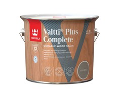 Medienos dažyvė TIKKURILA VALTTI PLUS COMPLETE, šilko matiniai, pilkos sp., 2,5 l