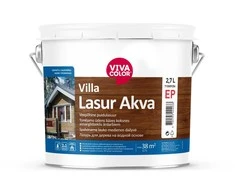 Greitai džiūstanti medienos dažyvė VIVACOLOR VILLA LASUR AKVA, EP bazė, 2,7 l