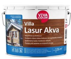 Greitai džiūstanti medienos dažyvė VIVACOLOR VILLA LASUR AKVA, EP bazė, 9 l