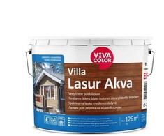 Greitai džiūstanti medienos dažyvė VIVACOLOR VILLA LASUR AKVA, EP bazė, 9 l