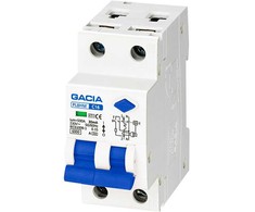 Kombinuotas nuotėkio automatas Gacia PL8A2MC1630, 1P, 16 A, 230 V