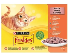 Konservai katėms drebučiuose FRISKIES, 12x85 g